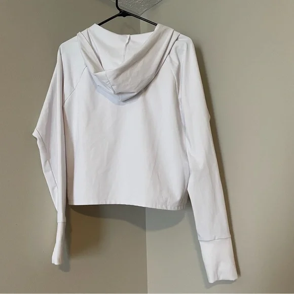 Fabletics Women's White Zip-Up Hoodie size XL - Picture 5 of 5
